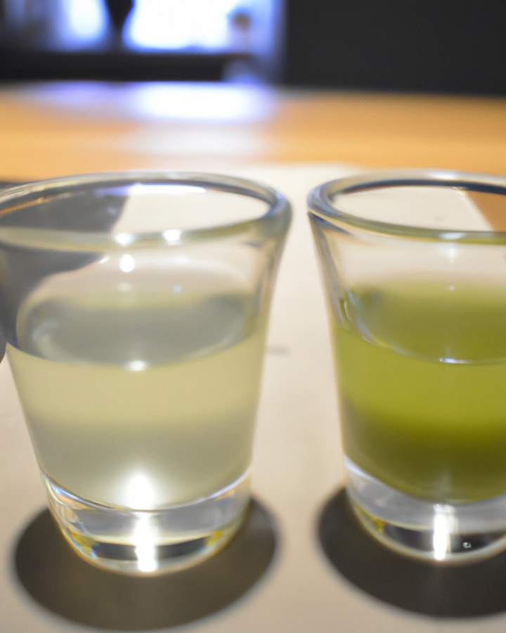 White Tea Shot vs Green Tea Shot
